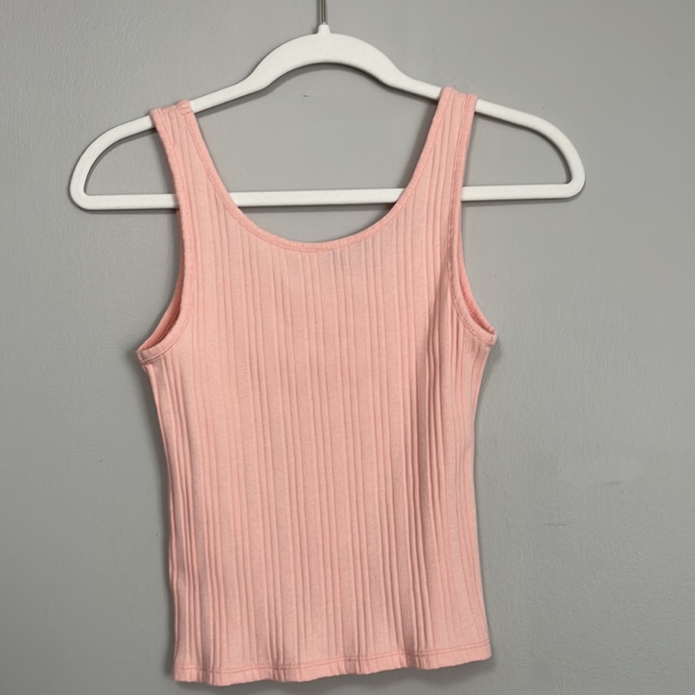 MUDD Ripped Light Pink Tank Top - Picture 3 of 4